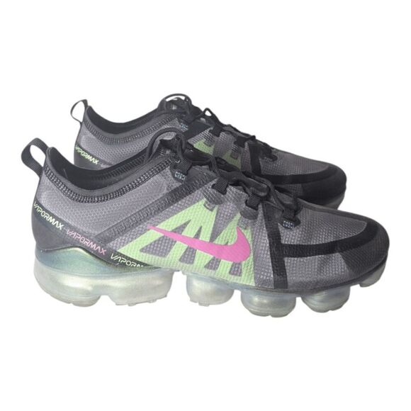 NIKE Air VaporMax 2019 PRM "Fuchsia Lime" Running Shoes Size 11.5 - Picture 3 of 9